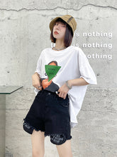 Straight Leg Letter Printed Street Style Shorts